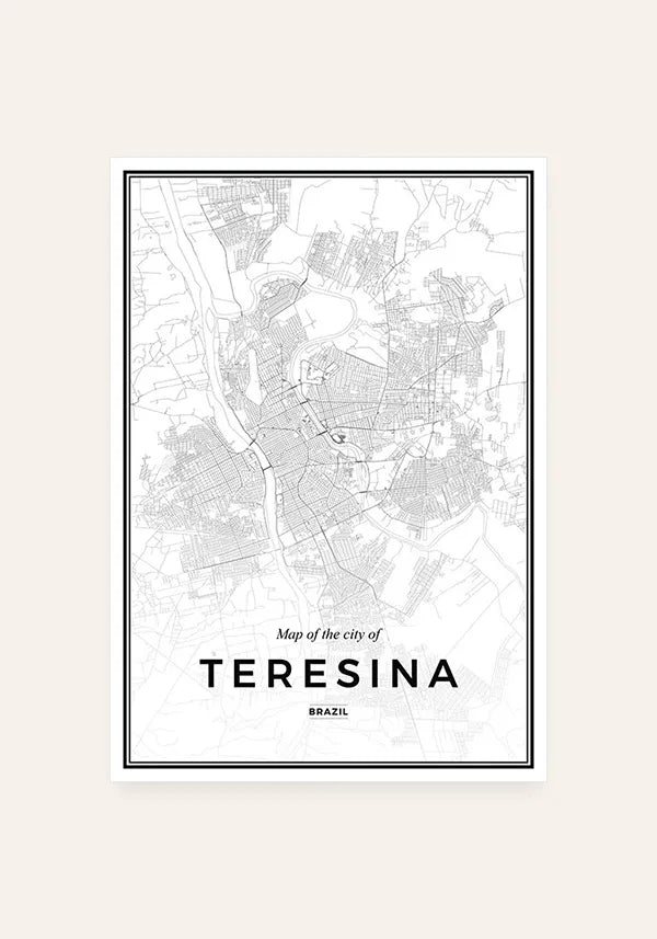 Quadro Mapa de Teresina
