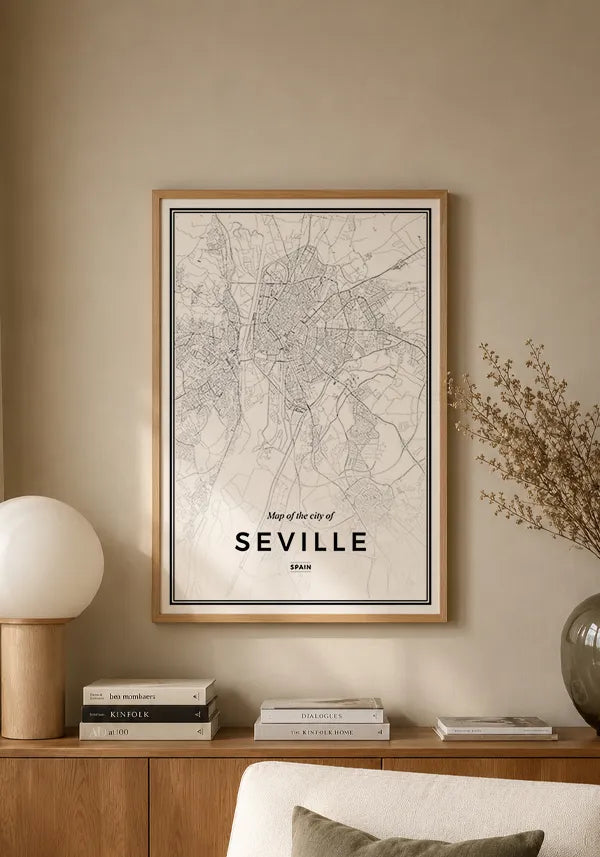 Quadro Mapa de Sevilha