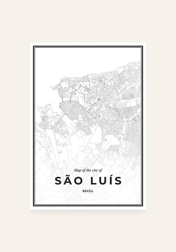 Quadro Mapa de São Luiz