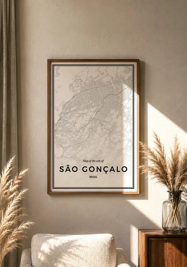 Quadro Mapa de São Gonçalo