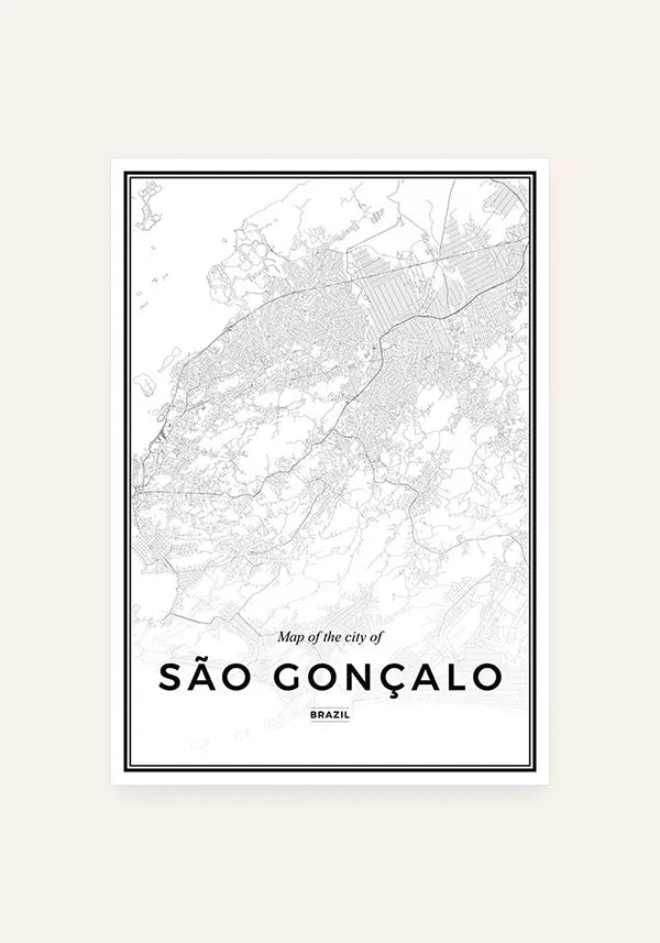 Quadro Mapa de São Gonçalo