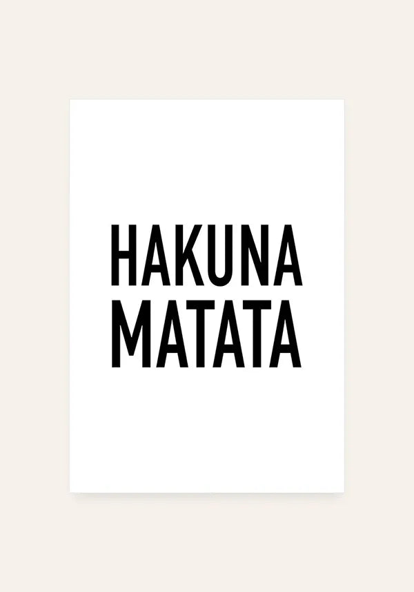 Quadro Hakuna Matata