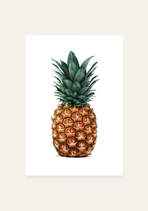 Quadro Decorativo Abacaxi Fundo Branco