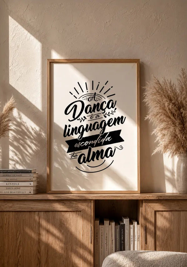 Quadro A Dança é a Linguagem Escondida da Alma