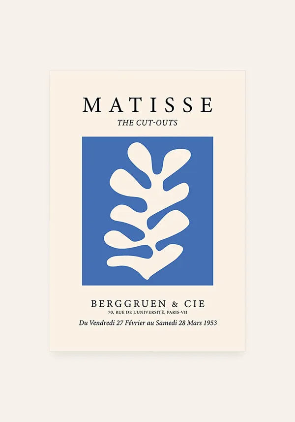 Quadro Matisse Coleção Azul I - Blue Coral