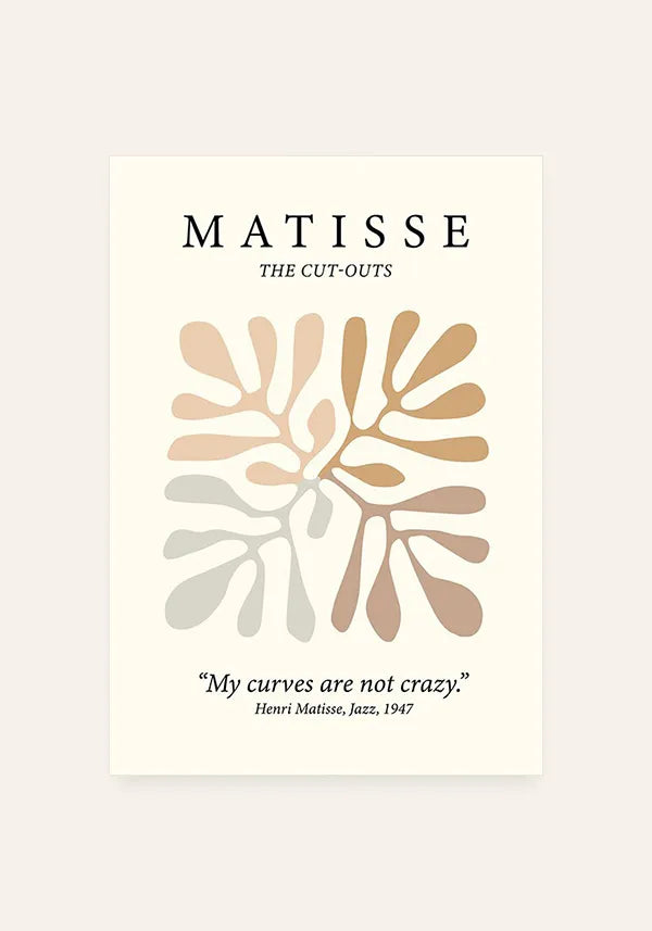 Quadro Matisse Coleção Curvas I
