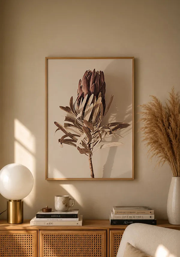 Quadro Protea Desidratada
