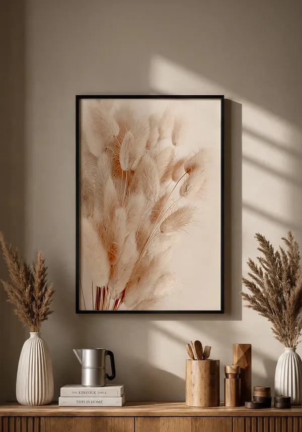 Quadro Flores Secas (Cauda de Coelho)