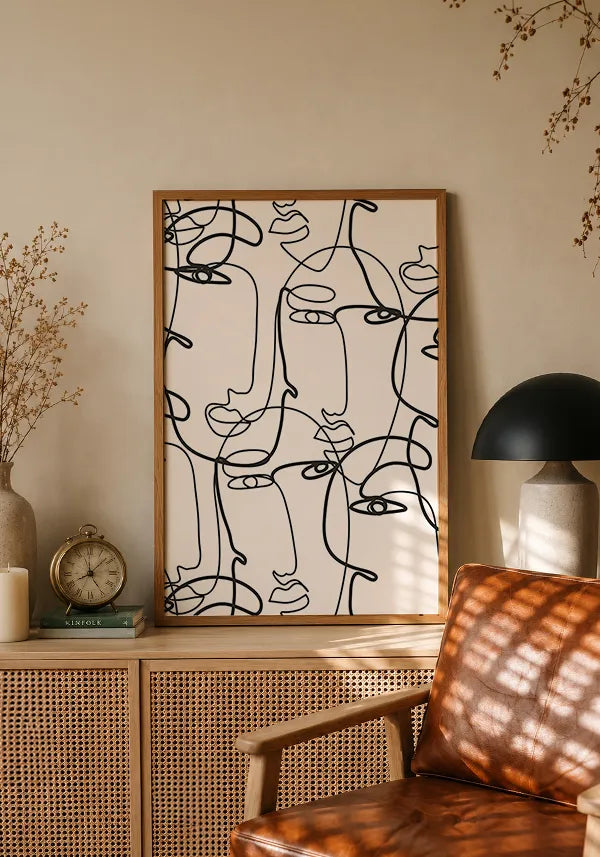 Quadro Faces Abstratas I