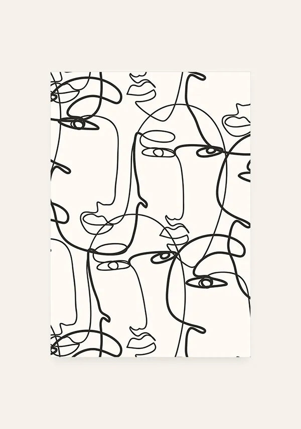 Quadro Faces Abstratas I