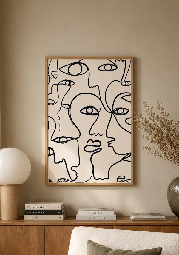 Quadro Faces Abstratas II