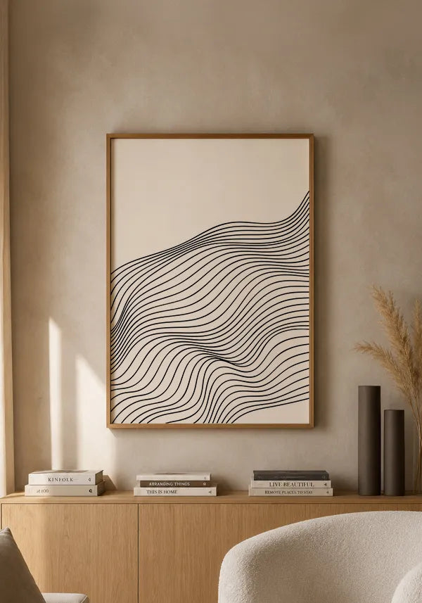 Quadro Ondas Abstrato I