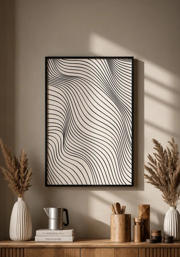 Quadro Ondas Abstrato II
