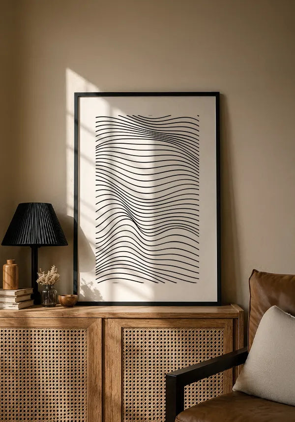 Quadro Linha em Ondas