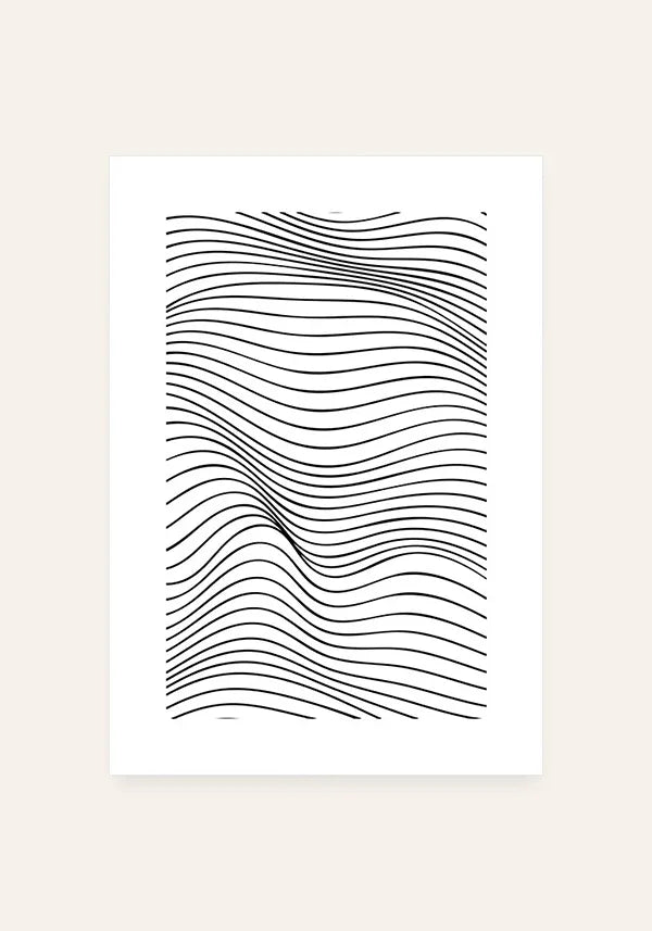 Quadro Linha em Ondas