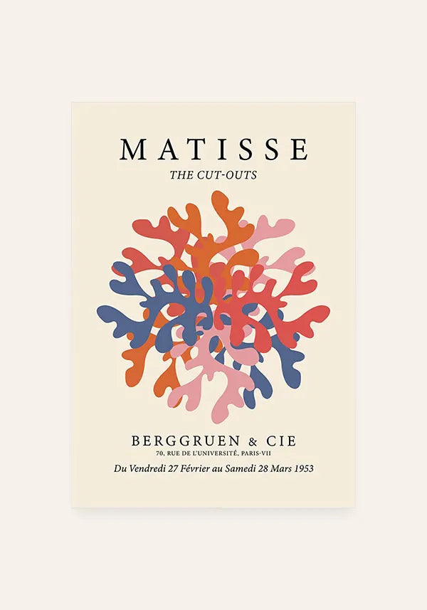 Quadro Matisse Coleção Corais I