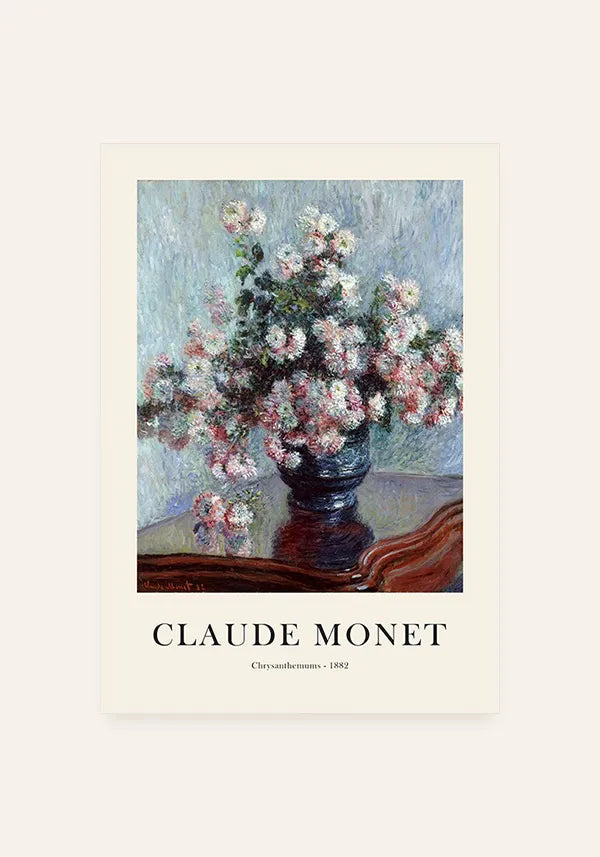 Quadro Claude Monet Chrysanthemums