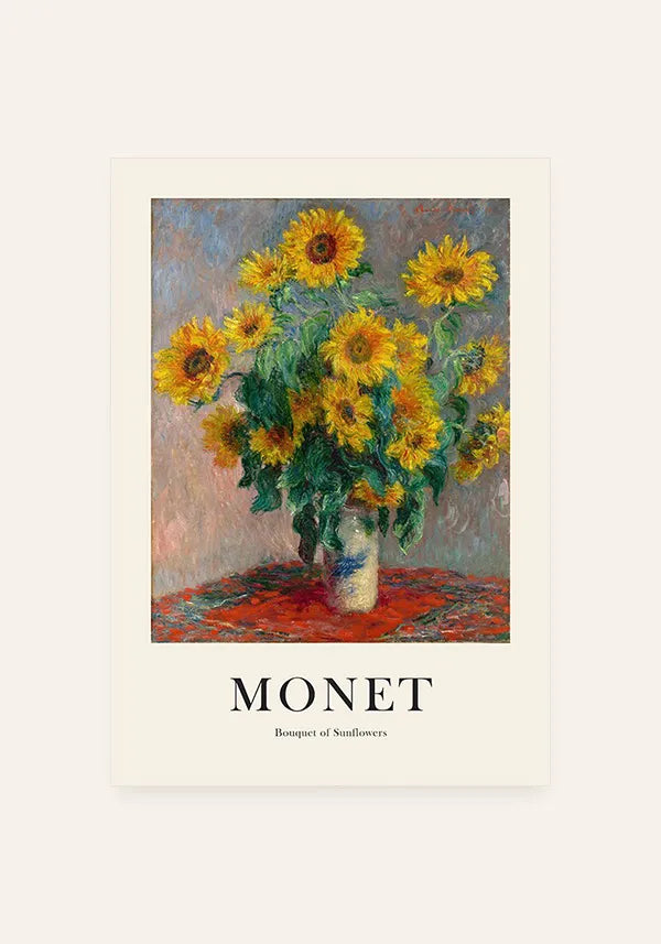 Quadro Monet Bouquet of Sunflowers