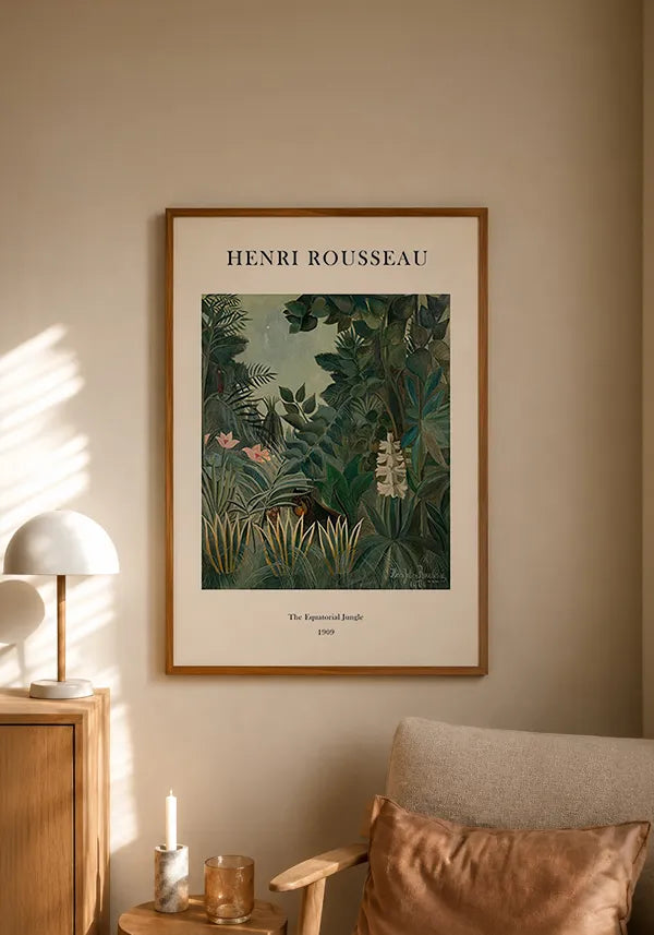Quadro Henri Rousseau The Equatorial Jungle
