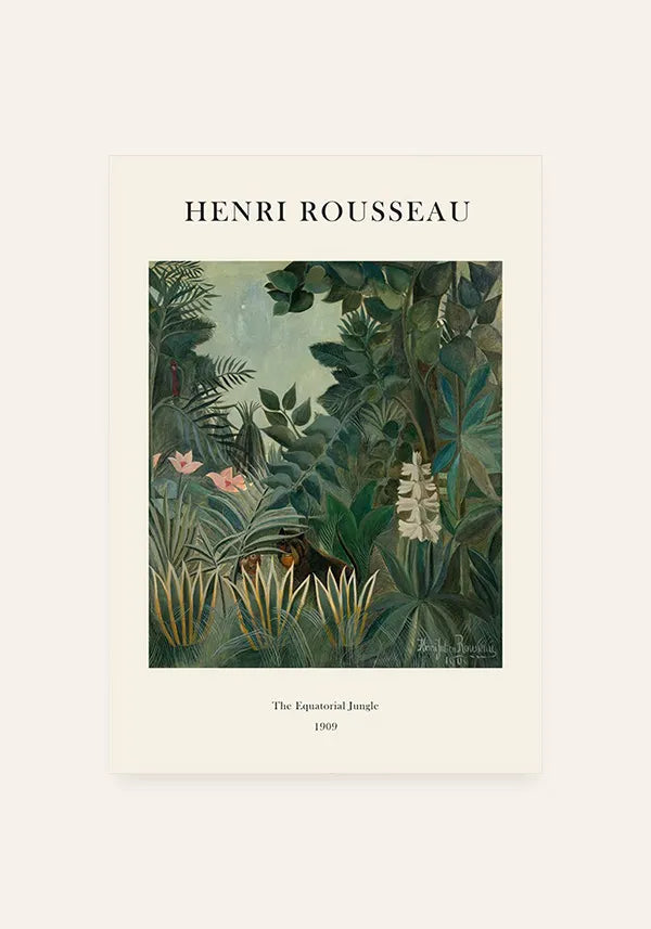 Quadro Henri Rousseau The Equatorial Jungle