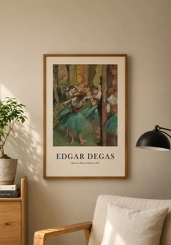 Quadro Edgar Degas Dancers, Pink and Green