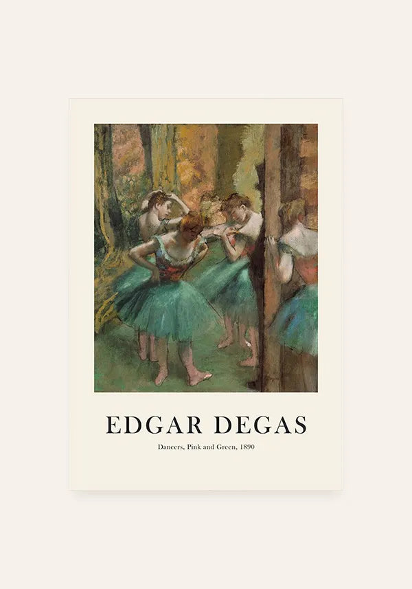 Quadro Edgar Degas Dancers, Pink and Green