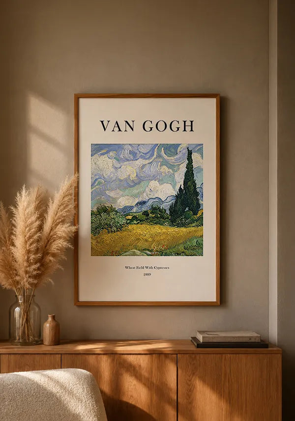 Quadro Van Gogh Wheat Field With Cypresses