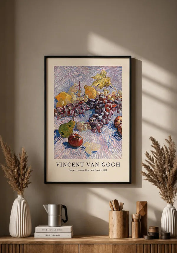 Quadro Van Gogh Grapes, Lemons, Pears and Apples