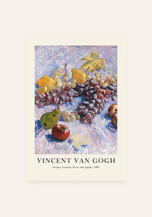 Quadro Van Gogh Grapes, Lemons, Pears and Apples