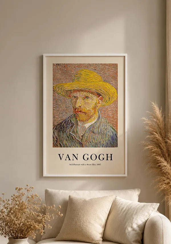 Quadro Van Gogh Self-Portrait with a Straw Hat