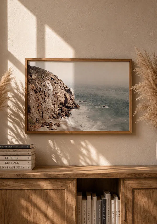 Quadro Penhasco na Praia Horizontal