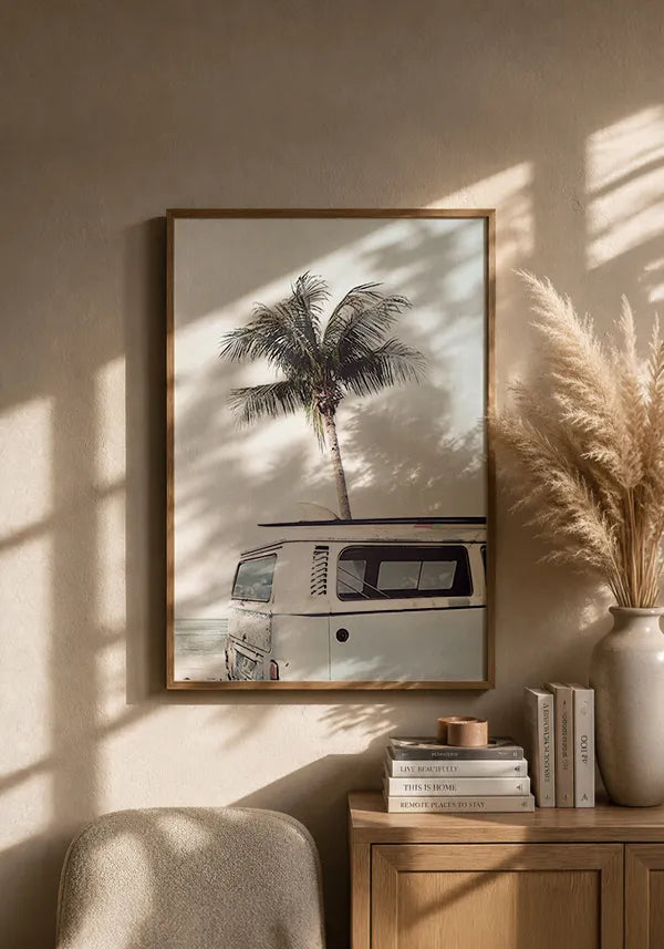 Quadro Kombi e Prancha de Surf