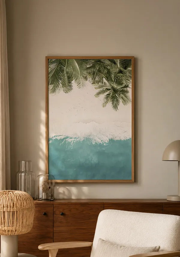Quadro Praia Vista Aérea