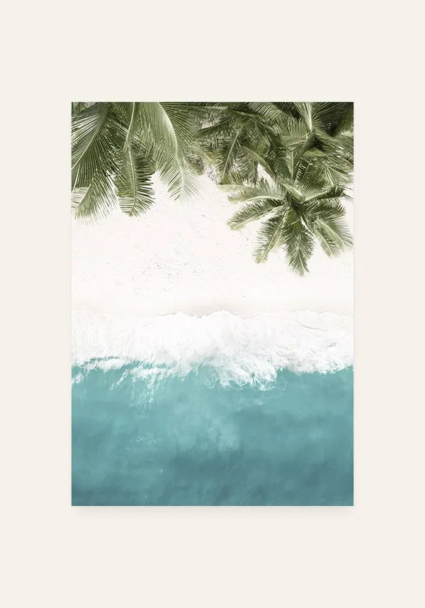 Quadro Praia Vista Aérea