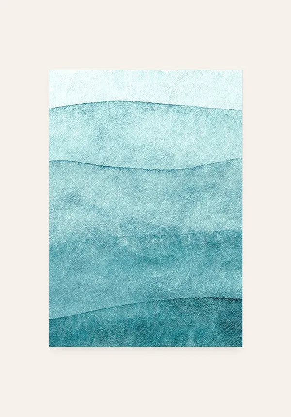 Quadro Aquarela em Azul