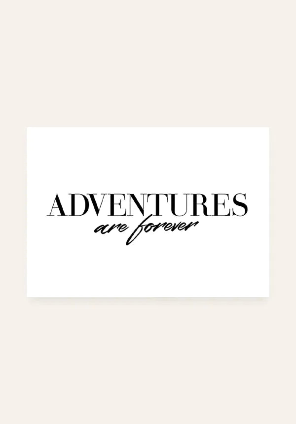 Quadro Adventures are Forever Horizontal