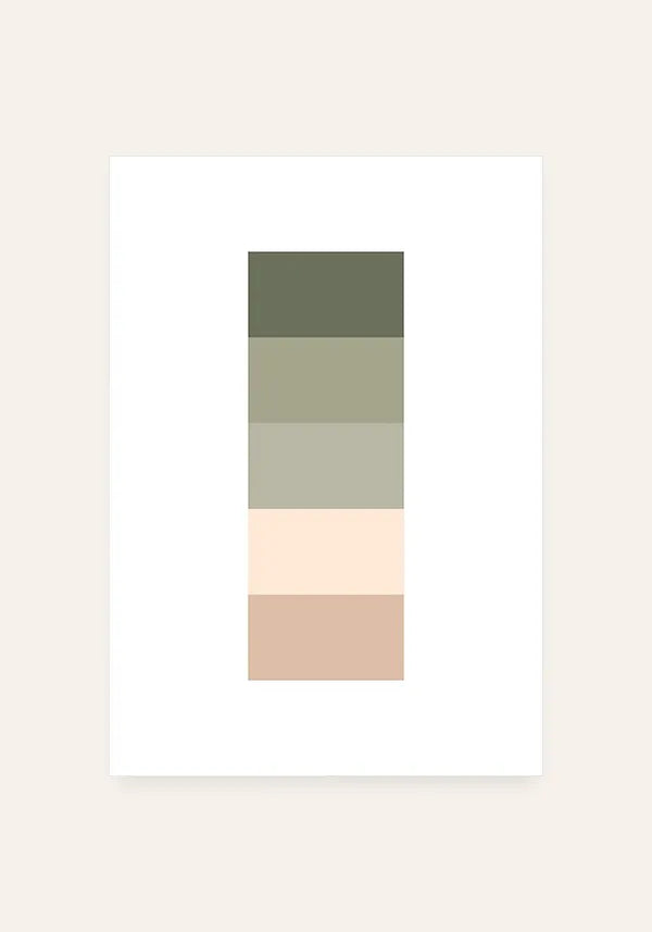 Quadro Paleta Tons de Verde