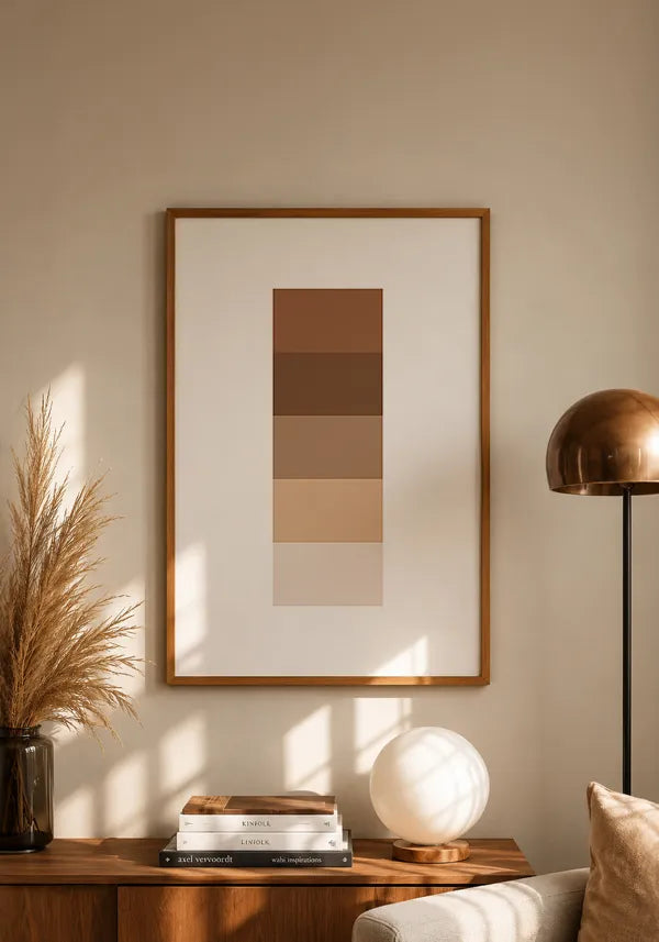 Quadro Paleta Tons de Marrom