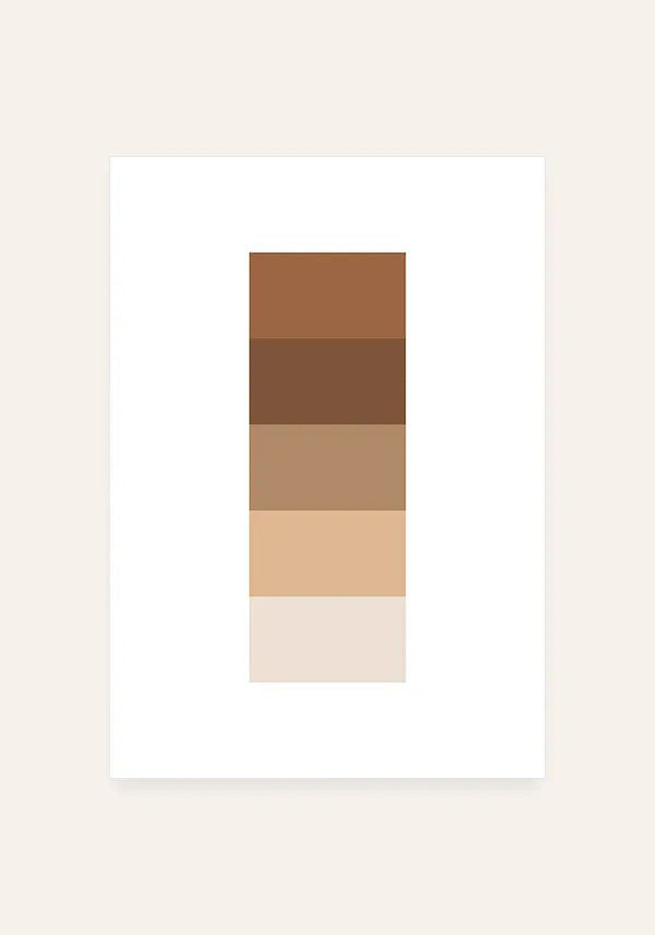 Quadro Paleta Tons de Marrom