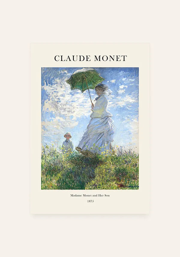 Quadro Claude Monet Madame Monet and Her Son