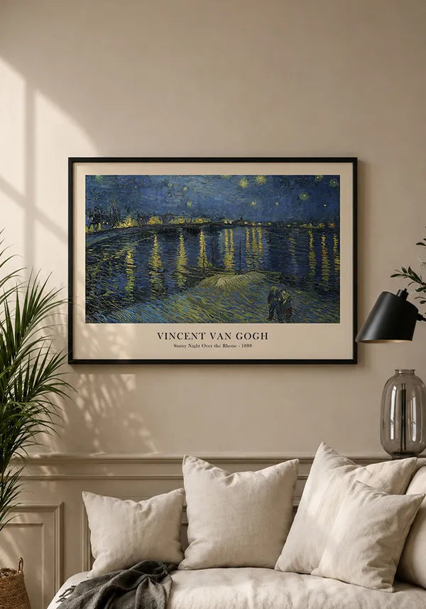Quadro Van Gogh Starry Night Over the Rhone Horizontal