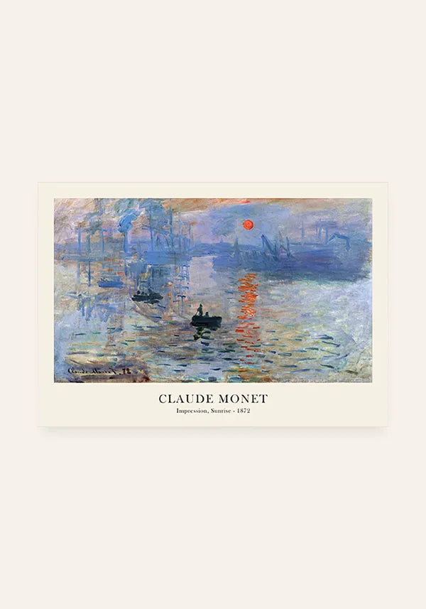Quadro Claude Monet Impression, Sunrise Horizontal