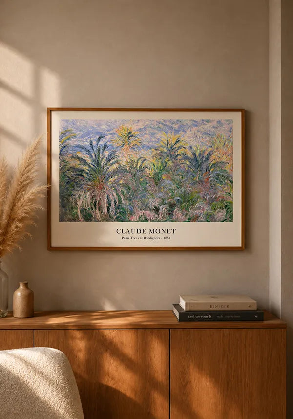 Quadro Claude Monet Palm Trees at Bordighera Horizontal