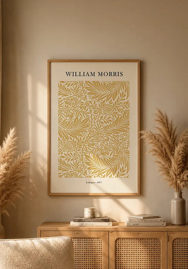 Quadro William Morris Larkspur - Amarelo