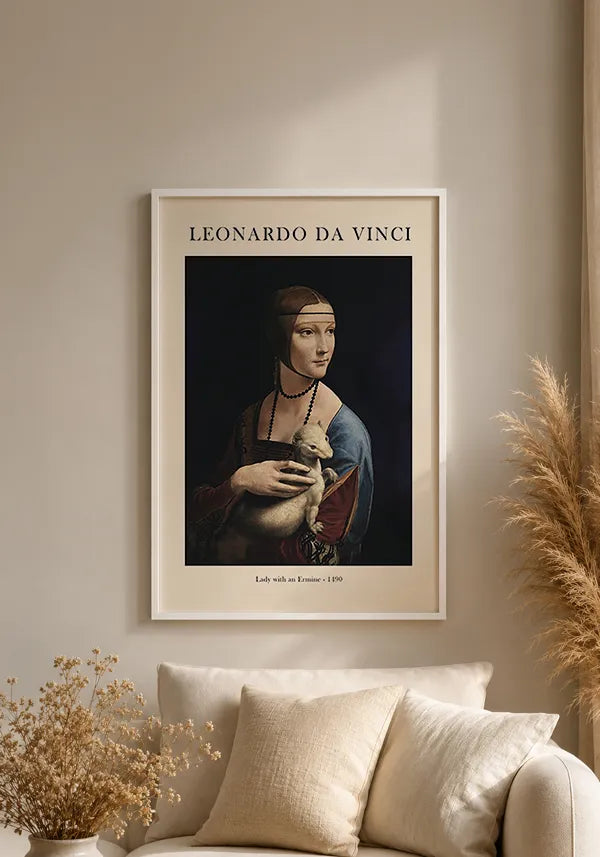 Quadro Leonardo da Vinci Lady with an Ermine