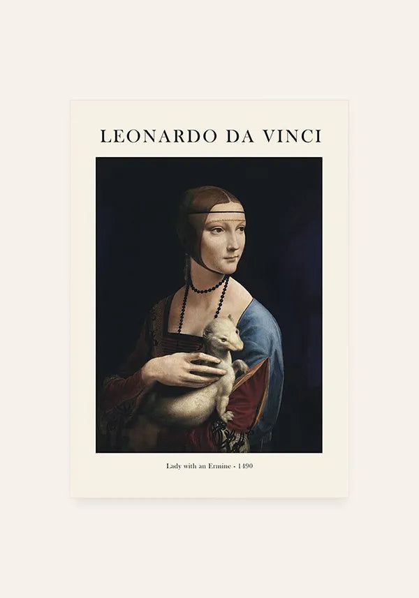 Quadro Leonardo da Vinci Lady with an Ermine