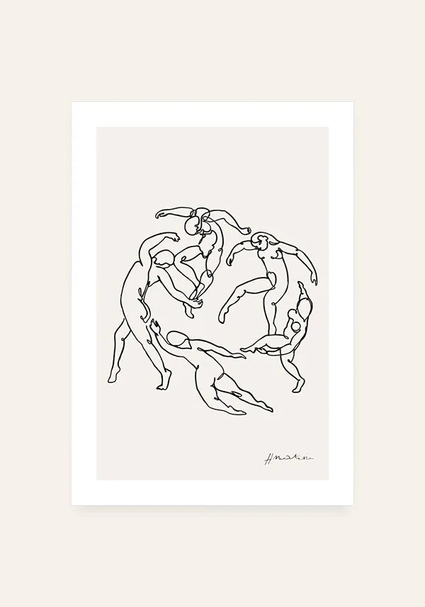 Quadro Matisse Coleção Traços V - A Dança