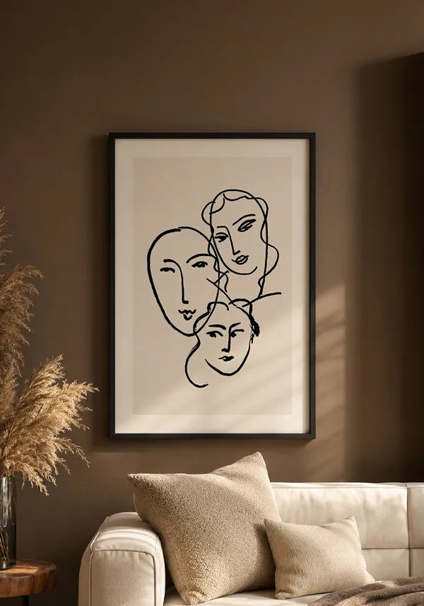 Quadro Matisse Coleção Traços IX