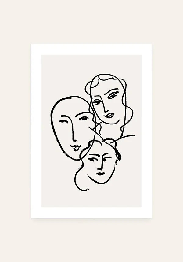 Quadro Matisse Coleção Traços IX