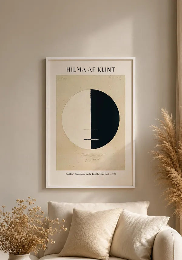 Quadro Hilma Af Klint Buddha's Standpoint in the Earthly Life